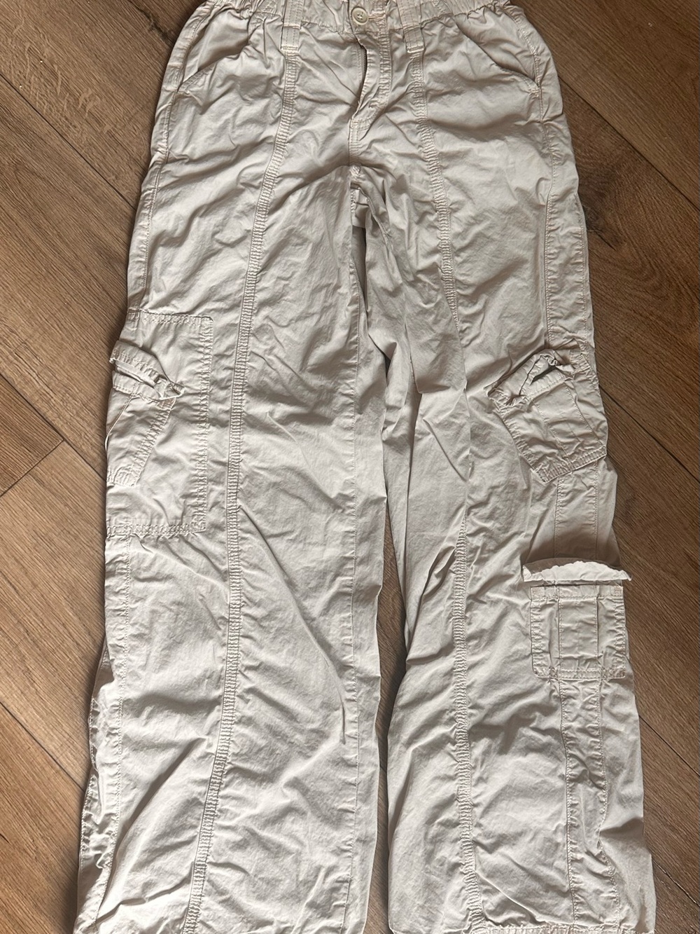 BDG Y2K Cargo Pants in Light Beige
